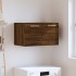 Armario de pared madera ingeniería marrón roble 60x36,5x35
