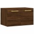 Armario de pared madera ingeniería marrón roble 60x36,5x35