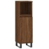 Armario de baño madera contrachapada marrón roble 30x30x100