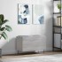 Mueble discos madera contrachapada gris sonoma 74,5x38x48