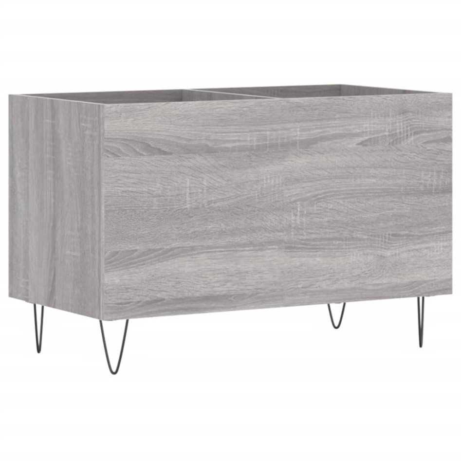 Mueble discos madera contrachapada gris sonoma 74,5x38x48