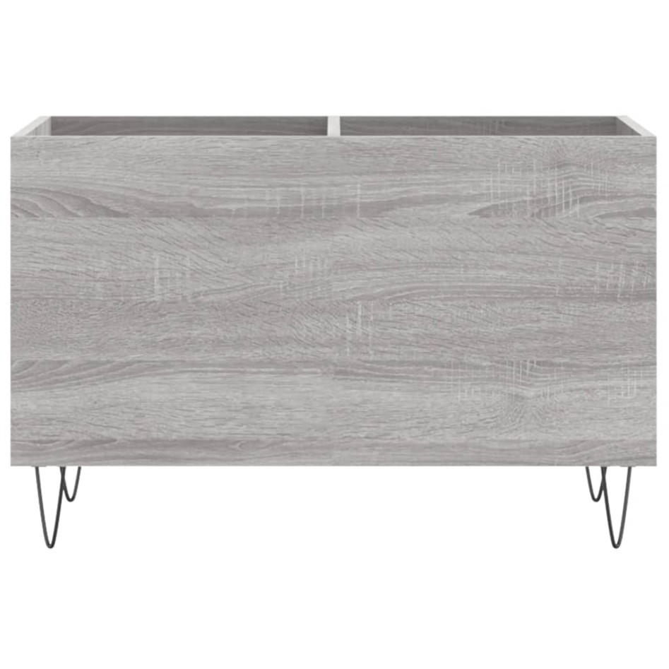 Mueble discos madera contrachapada gris sonoma 74,5x38x48