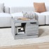 Mesa de centro madera de ingeniería gris Sonoma 50x50x36