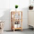 Estantería de baño madera maciza nogal 36x36x79