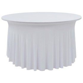 Fundas elásticas para mesa 2 uds con falda 180x74 cm