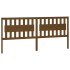 Cabecero de cama madera maciza de pino marrón miel 205x4x100