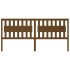 Cabecero de cama madera maciza de pino marrón miel 205x4x100