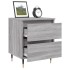 Mesita de noche madera de ingeniería gris Sonoma 40x35x50