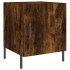Mesita de noche madera de ingeniería roble ahumado 40x40x50
