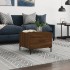 Mesa de centro madera contrachapada roble marrón 50x50x40