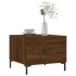 Mesa de centro madera contrachapada roble marrón 50x50x40