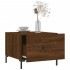 Mesa de centro madera contrachapada roble marrón 50x50x40