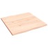 Tablero de mesa madera maciza roble borde natural 60x60x2