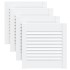 Puerta de armario lamas 4 uds madera pino blanco 39,5x39,4