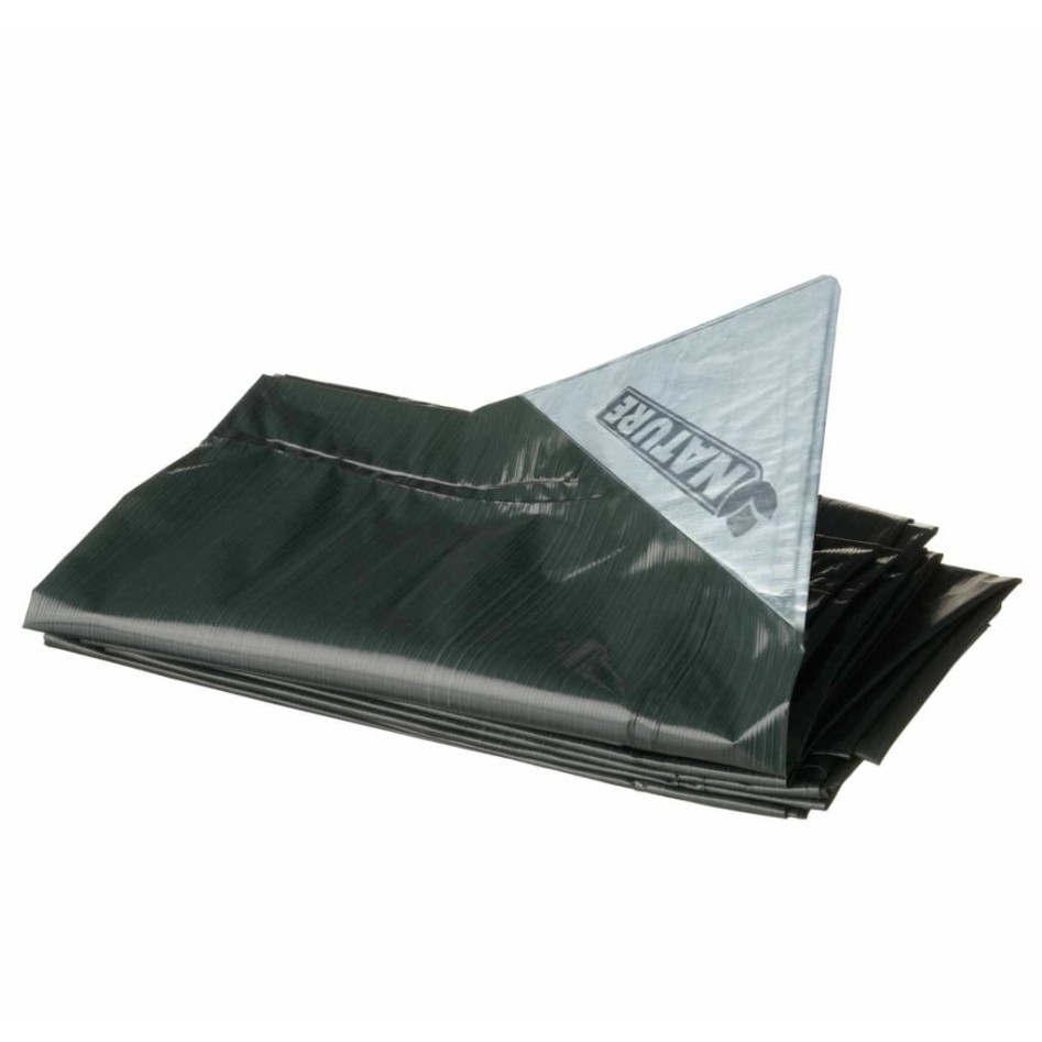 Nature Toldo lona para leña PE verde 1,5x6