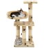 Rascador para gatos poste de sisal 65 cm huellas