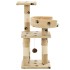 Rascador para gatos poste de sisal 65 cm huellas
