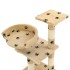 Rascador para gatos poste de sisal 65 cm huellas