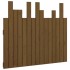 Cabecero cama pared madera maciza pino marrón miel 95,5x3x80