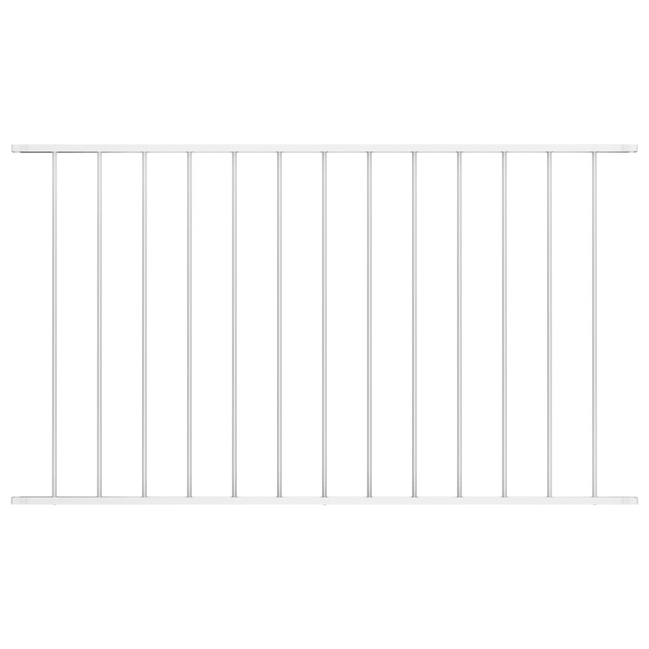 Panel de valla con acero recubrimiento polvo blanco