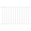Panel de valla con acero recubrimiento polvo blanco 1,7x0,75m