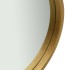 Espejo de pared con correa dorado 50