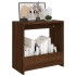 Mesa auxiliar madera contrachapada roble marrón 50x26x50