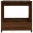 Mesa auxiliar madera contrachapada roble marrón 50x26x50