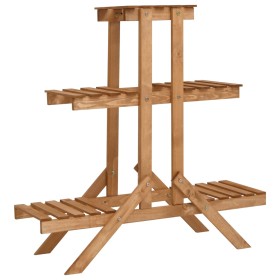 Soporte para plantas de madera de abeto 83x25x83