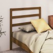 Cabecero de cama madera maciza de pino marrón miel 106x4x100 cm