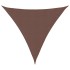 Toldo de vela triangular tela Oxford marrón 3,6x3,6x3,6