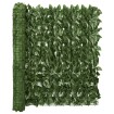 Toldo para balcón con hojas verde oscuro 400x100 cm