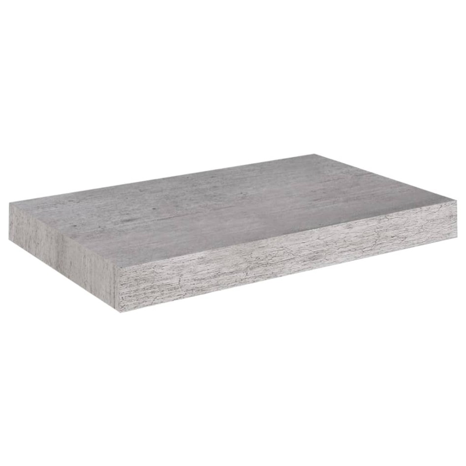 Estantes flotantes de pared 4 uds gris MDF 40x23x3,8