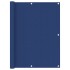 Toldo para balcón de tela oxford azul 120x600