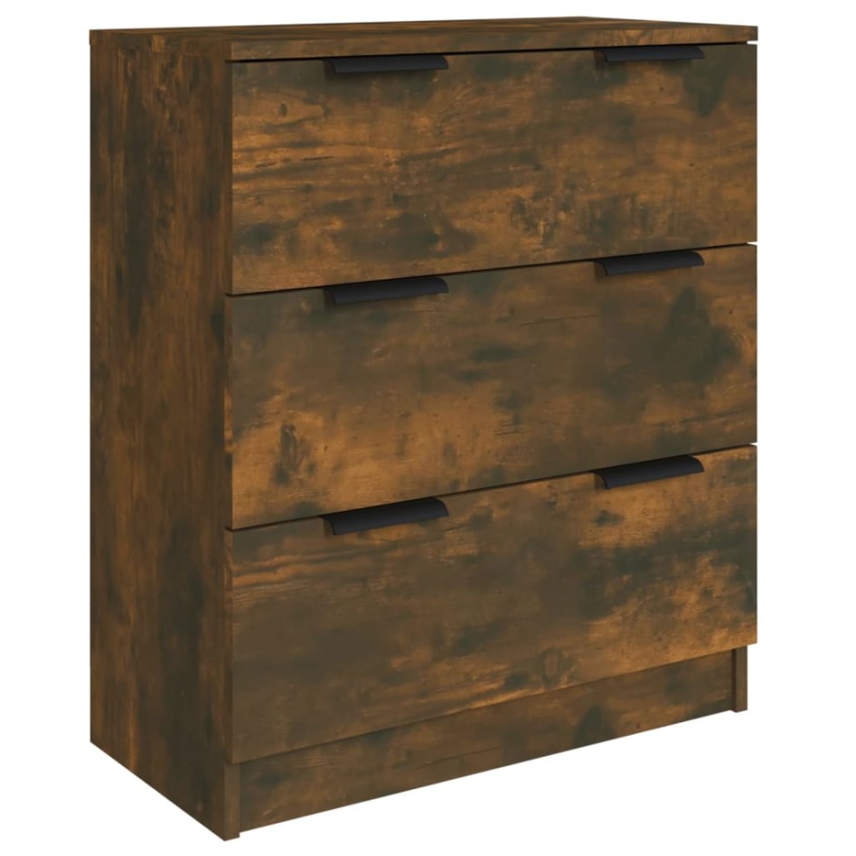 Aparador de 3 piezas madera contrachapada color roble