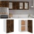 Mueble de TV colgante madera roble ahumado 39,5x31x60