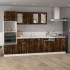 Mueble de TV colgante madera roble ahumado 39,5x31x60
