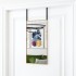 Espejo de puerta cristal y aluminio negro 30x60
