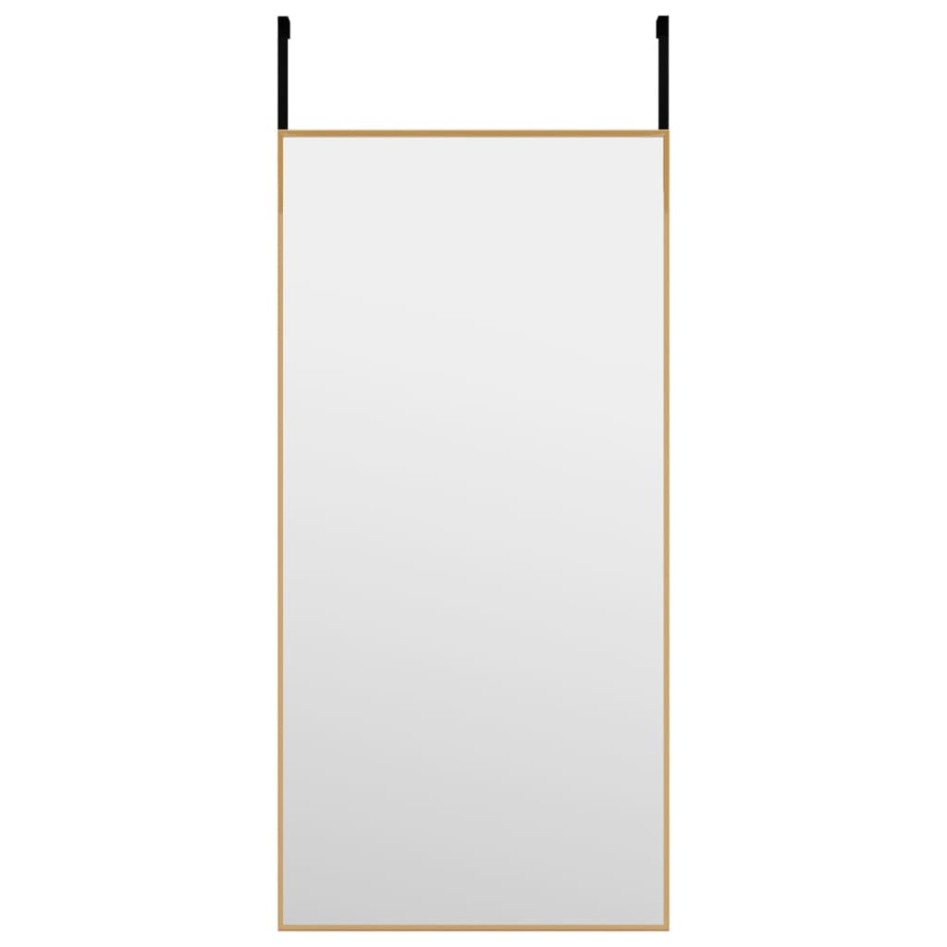 Espejo de puerta cristal y aluminio negro 30x60