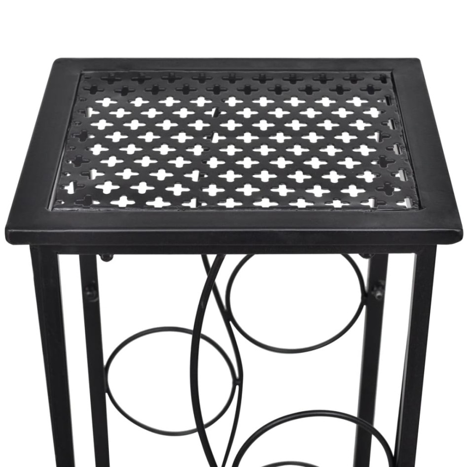 Botellero de metal para 8