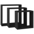 Estantes cubo de pared 3 unidades MDF