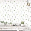 Noordwand Papel de pared Evergreen Herbs and Flowers blanco