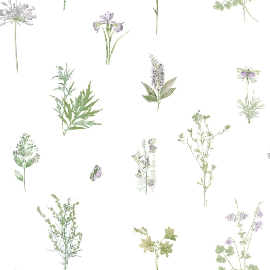Noordwand Papel de pared Evergreen Herbs and Flowers