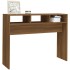 Mesa consola madera contrachapada roble marrón 105x30x80