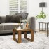 Mesa auxiliar madera contrachapada roble ahumado 50x50x35