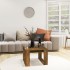 Mesa auxiliar madera contrachapada roble ahumado 50x50x35