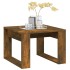 Mesa auxiliar madera contrachapada roble ahumado 50x50x35