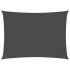 Toldo de vela rectangular tela Oxford gris antracita 3x4,5