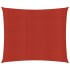 Toldo de vela rojo HDPE 160 g/m² 4,5x4,5