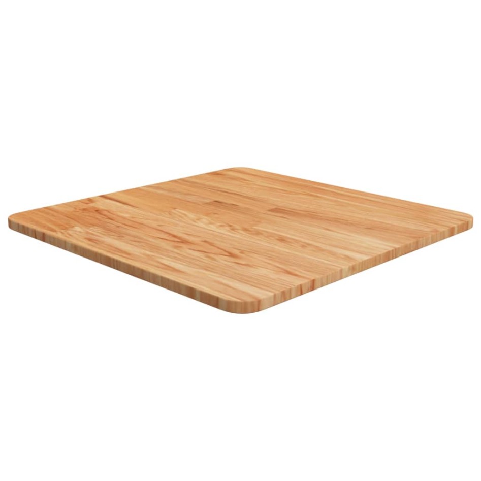 Tablero de mesa cuadrado madera roble marrón claro 50x50x1,5